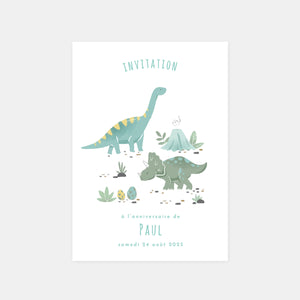 Dinosaurier-Geburtstagseinladung