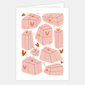 Große Geburtstagskarte - Geschenkpakete