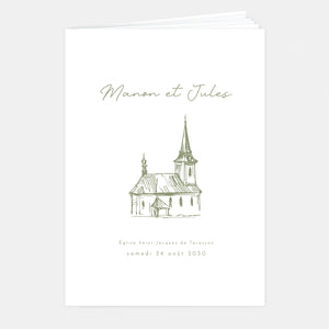 Livret de mariage belle demeure - 8 pages + couverture