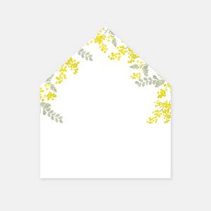 Doublure enveloppe mimosa- 50ex