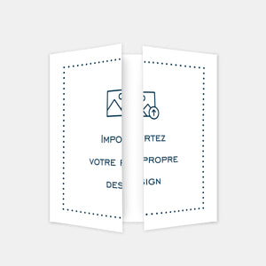 Carte carrée triptyque à personnaliser