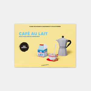3D-Papiermodell - Café au Lait