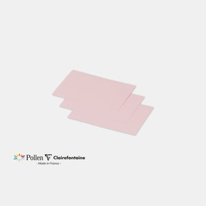 Carte 70x95 velin 210g rose Pollen