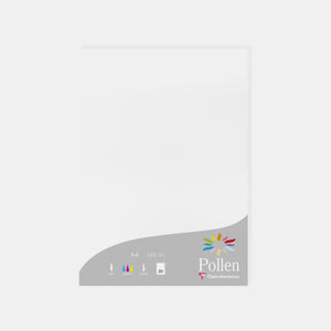 A4-Pergamentblatt, 160 g, weißer Pollen