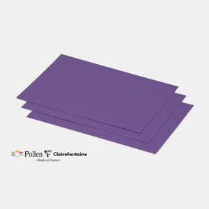 Carte 158x222 velin 210g violine Pollen