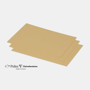 Carte 158x222 velin 210g caramel Pollen