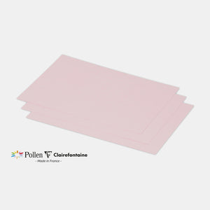Carte 158x222 velin 210g rose Pollen