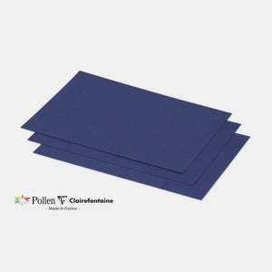 Carte 158x222 velin 210g bleu nuit Pollen
