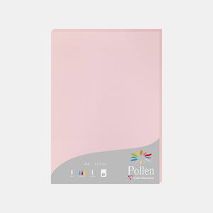 A4-Pergamentblatt, 210 g, rosa Pollen