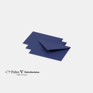 Enveloppe 75x100 velin 120g bleu nuit Pollen