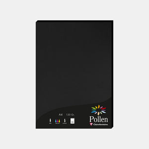 A4-Pergamentblatt, 120 g, schwarzer Pollen