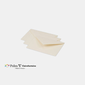 Enveloppe 75x100 velin 120g ivoire Pollen