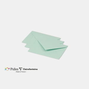 Enveloppe 75x100 velin 120g vert jade Pollen