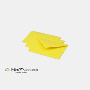 Enveloppe 75x100 velin 120g jaune soleil Pollen