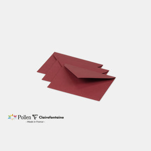 Envelope 75x100 vellum 120g burgundy Pollen