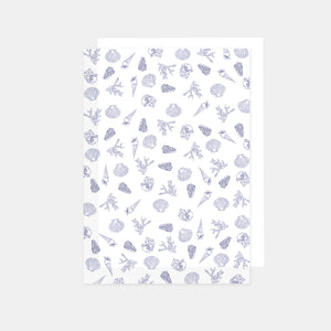 A4-Blatt bedrucktes Transparentpapier, 90 g Muscheln