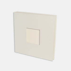 Album photo 30x30 toile blanc casse intérieur creme