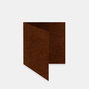 Vorgefaltete Karte 160 x 320 Metallic-Schokolade