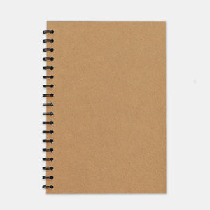 Notizbuch aus recyceltem Kraftpapier, 180 x 250 linierte Seiten