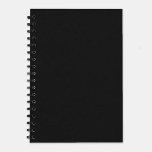 Schwarzes Recycling-Notizbuch, 210 x 297 einfache Seiten