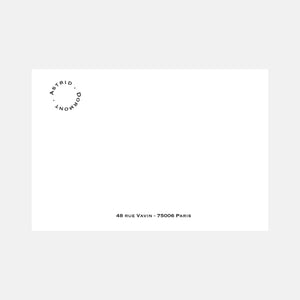 Moderne Kreis-Notizkarte