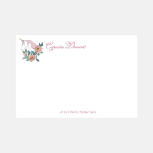 Unicorn note card
