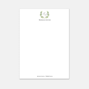 Briefpapier – A4-Aquarell-Monogramm
