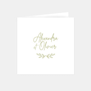 Faire-part de mariage Champêtre Classique