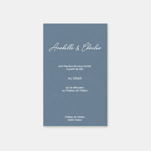 Elegante Hochzeitseinladungskarte aus Kraftpapier