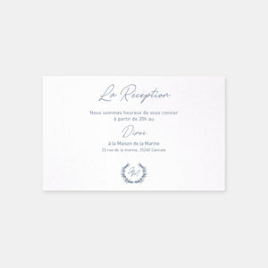 Carton invitation de mariage couronne végétale