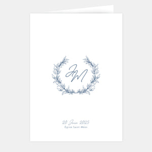 Livret de mariage couronne végétale