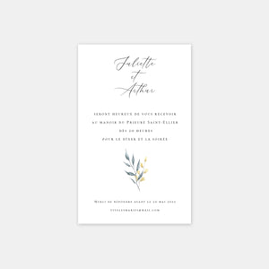 Hochzeitseinladungskarte mit Julias Krone