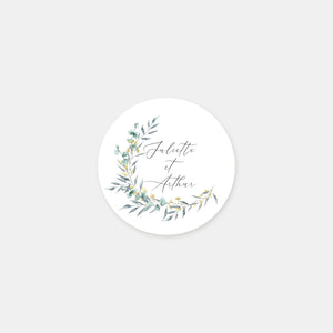 Personalized Juliet crown stickers - 48ex