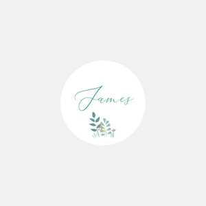 Personalized birth stickers Bassinet Boy - 48ex