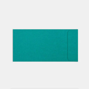 Pochette faire-part mariage 115x225 mm vélin turquoise