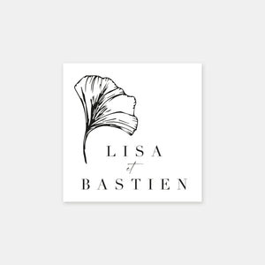 Personalized ginkgo biloba stamp