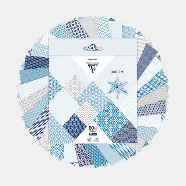 Origamipapier 15x15 cm - Winter - 60 Blatt