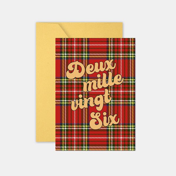 Personalized Tartan Greeting Card