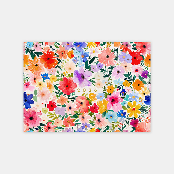 Carte de voeux personnalisée Jardin de couleurs