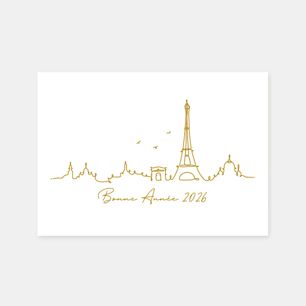 Grußkarte über die Dächer von Paris