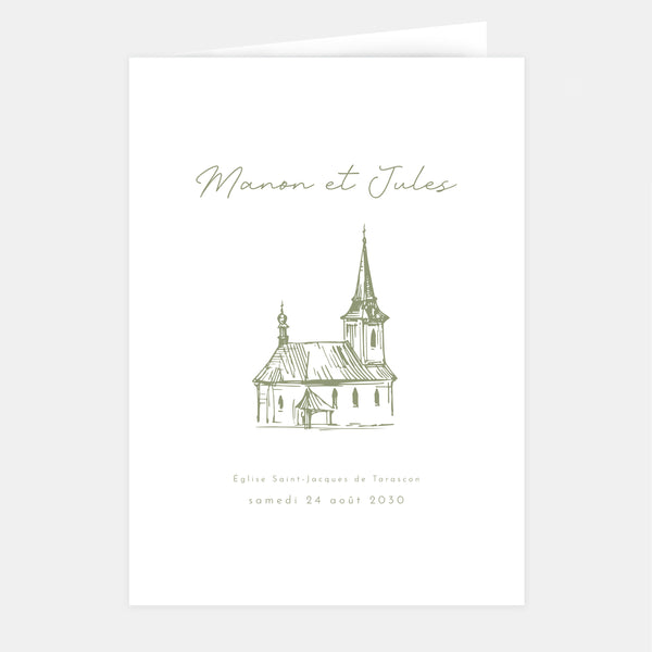 Couverture de livret de mariage belle demeure