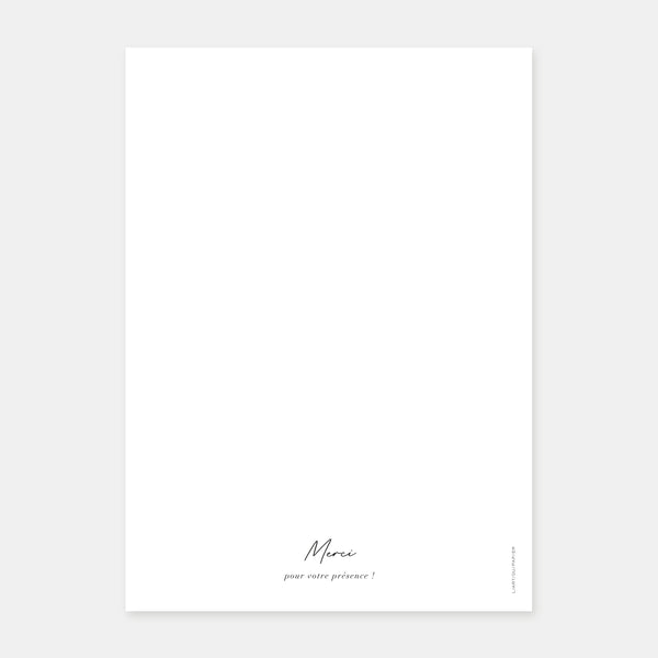 Livret de mariage moderne discrétion - 8 pages + couverture