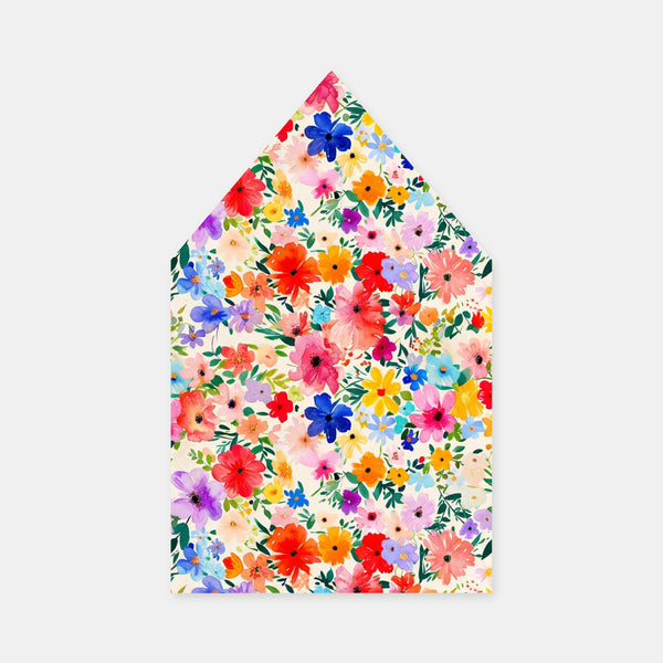 Buntes Garten-Briefumschlagfutter