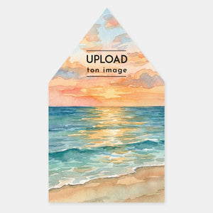 Doublure enveloppe mon paysage aquarelle