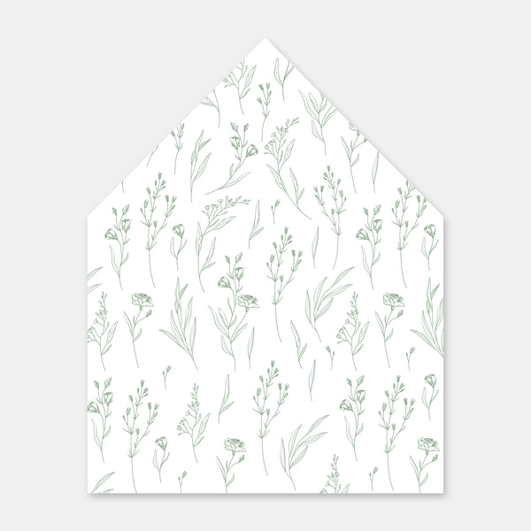 Doublure enveloppe champêtre classique