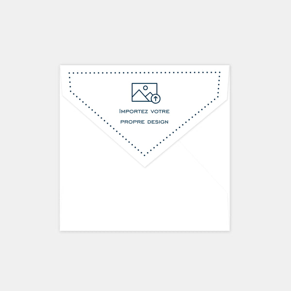 Customizable square envelope
