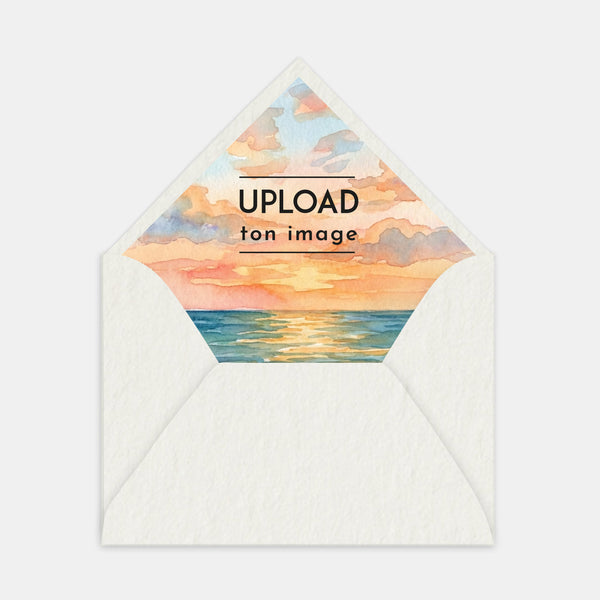 Doublure enveloppe mon paysage aquarelle