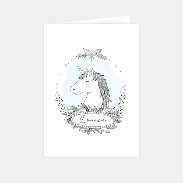 Unicorn birth announcement