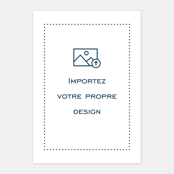 Square card 145x145 mm to personalize