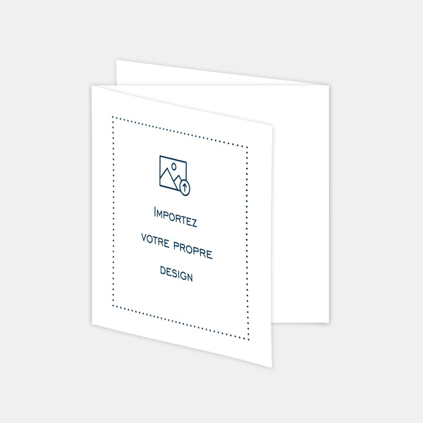 Zig zag triptych card 130x390 mm pre-folded to personalize